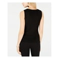 thumbnail image 2 of INC $50 Womens New 1127 Black Twist Neck Shimmer Sleeveless Top M B+B, 2 of 2