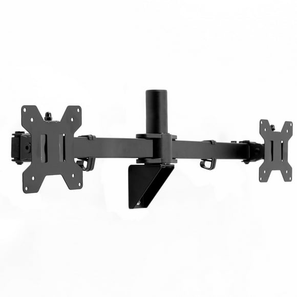 Dual Screen Telescoping Wall Mount for 21 to 32 Inch Monitors, Black