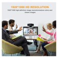 thumbnail image 4 of 1080P Streaming High Definition Webcam Free Drive Built-in Mic USB Desktop Web Camera ,Easy to Install, 4 of 7