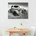 thumbnail image 2 of COMIO  Canvas Print Wall Art - Rusty Truck Canvas Wall Art - Vintage Blue Car Pictures Living Room Decor - Country Style Artwork Posters Paintings, 2 of 4