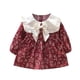 thumbnail image 1 of Odeerbi Niñas Floral Princesa Vestidos Peter Pan Cuello Vestido de Algodón Vestido de Manga Larga, 1 of 3