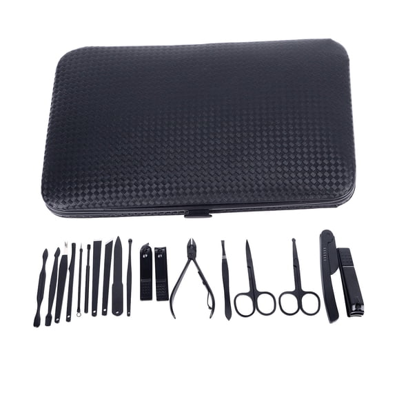 LAZIOEGR 18‑Piece Stainless Steel Nail Clipper & Pedicure Kit with Portable Storage Box – Durable, Corrosion‑Resistant, Ideal for Men, Women & Kids
