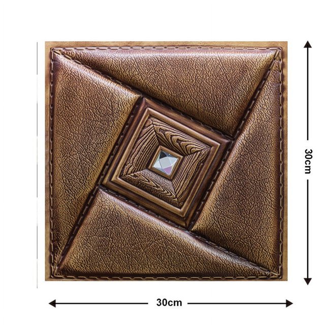 Pegatinas de pared autoadhesivas de PVC 3D en blíster que embellecen el estilo alternativo europeo de renovación de viviendas, artefactos sin filtraciones