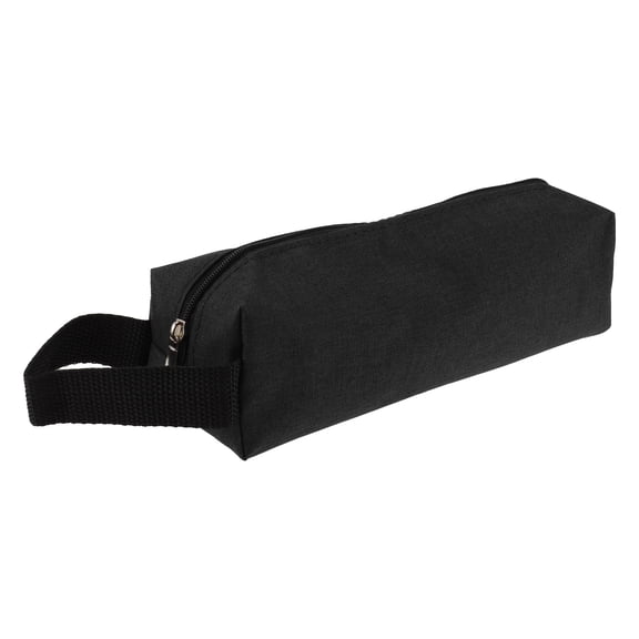 Unique Bargains Handheld Pencil Pouch Portable Bag Black