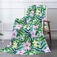 thumbnail image 3 of XMXT Flannel Warm Throw Blanket, Seamless Floral Tattoo Bedroom Decor Blankets for Bed Couch Living Room, 50 x 70 inches, 3 of 9