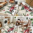 thumbnail image 5 of Area Rugs 2.7'x5', Christmas Carpet for Living Room Bedroom Dining Room, Xmas Snowman Truck Snowflake Tree Balls Rustic Throw Kitchen Rugs Non Slip Washable Rectangle Indoor Outdoor Rugs, 5 of 8