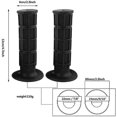 thumbnail image 2 of Silicone Motorcycle Grips 7/8" 22mm - Universal Soft Anti-Slip Grips for Motorbike Scooter (Black), 2 of 5