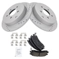 thumbnail image 2 of TRQ Brake Pad Performance Rotor Ceramic Rear Kit Fits Select Venture Rendezvous Montana, 2 of 6