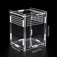 thumbnail image 3 of Reptile, Spider, Lizard, Scorpion Habitat with Anti-Escape Design Transparent Acrylic Insect Feeding & Breeding Enclosure, 3 of 5