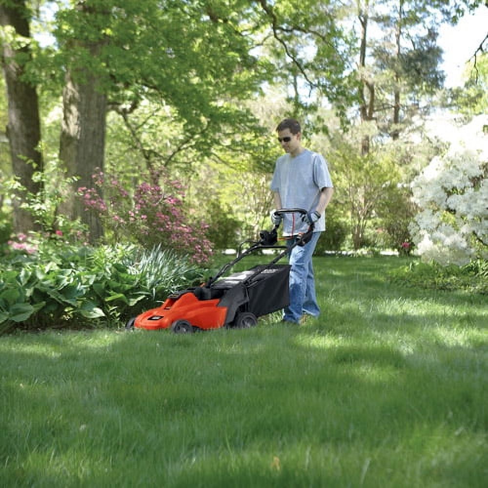 Black & Decker 38cm 36V Lithium-ion Cordless Lawn Mower with two