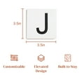 thumbnail image 2 of Stiles Crossword Letter Tiles, Wooden Wall Decor, 3.5 Inch, White, Letter J, 2 of 7