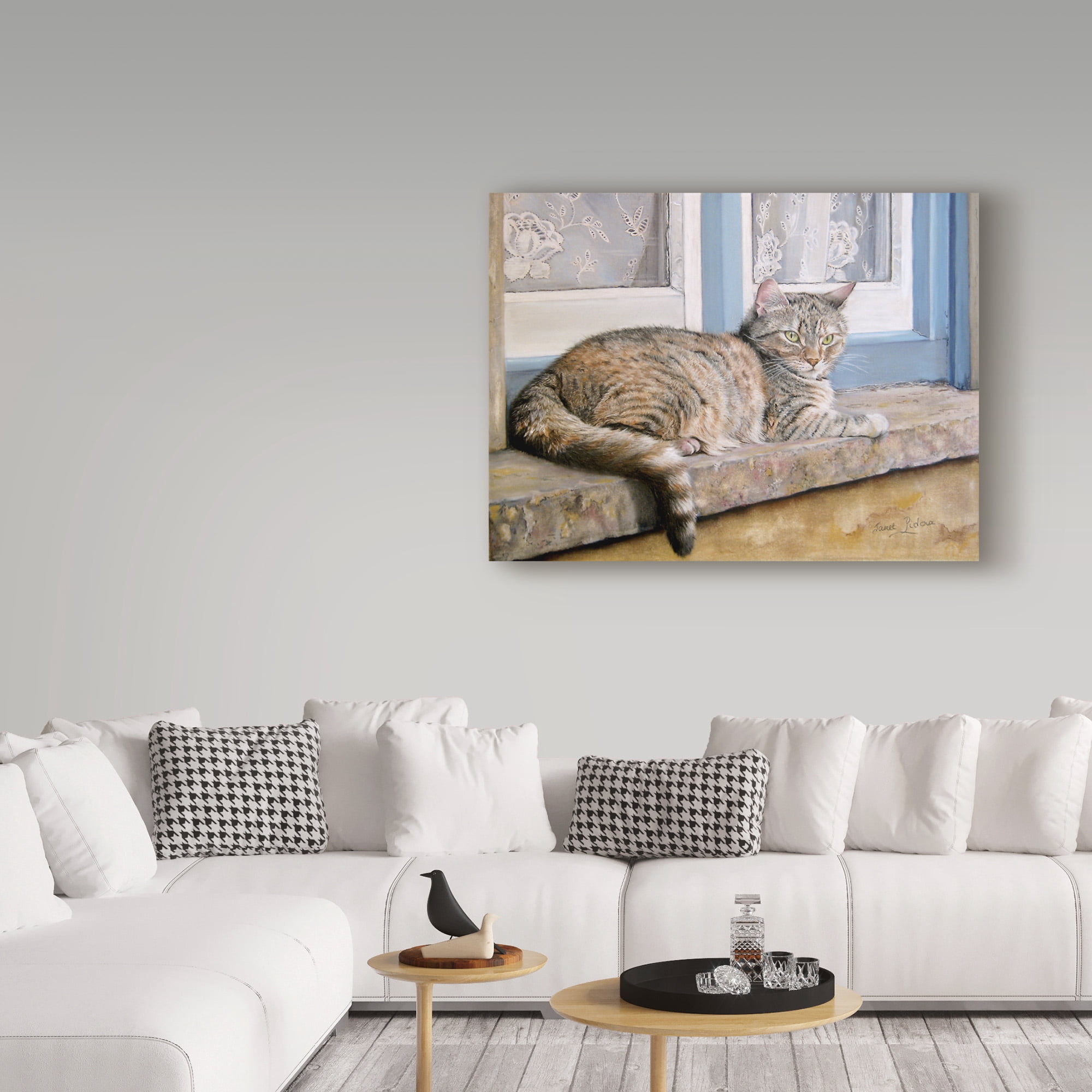 Trademark Fine Art 'Windowsill' Canvas Art by Janet Pidoux