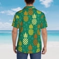 thumbnail image 5 of Salouo Pineapples1 for Hawaiian Shirt for Men,Summer Beach Casual Short Sleeve Button Down Shirts Men's Regular-Fit Short-Sleeve Print Shirt -XX-Large, 5 of 6