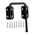 thumbnail image 1 of Luzkey Sliding Bolt Gate Latch Hardware Replacement Non Perforated Easy to Use Buckle Door Latch Lock for Window Patio Garage Home Balcony Black, 1 of 8