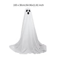 thumbnail image 3 of Fantasma de pie aterrador iluminado de tela blanca Decoración de Halloween para exteriores Fácil de montar Durabilidad Grande, 3 of 9