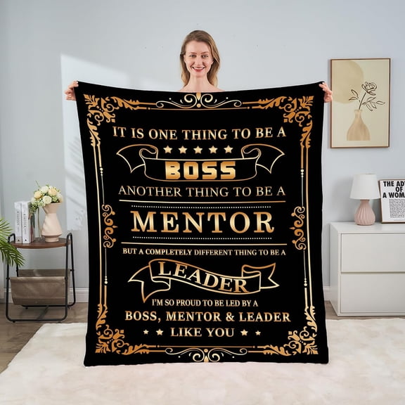 LHSHID Boss Lady Gifts for Women Boss Day Gifts for Women Men Boss Birthday Retirement Gifts Blanket 30"x40"