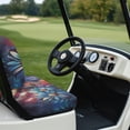 thumbnail image 6 of Pzuqiu Butterfly Starry Sky Pattern Golf Cart Seat Lightweight, Keeps Seats Clean Golf Cart Seat Covers Fit for Club Car Precedent, 6 of 9