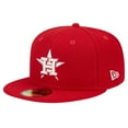 thumbnail image 3 of Men's New Era Red Houston Astros Logo 59FIFTY Fitted Hat, 3 of 6