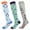 Animals (sharks/cats/owls), variant on 3 Pairs Flower Compression Socks for Women – Anti-Fatigue Knee-Highs with Ultra-Soft Nylon Breathable, 360° Stretch Support for Nurses, Travelers & Gym Lovers