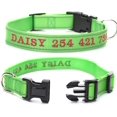 thumbnail image 4 of HUGFEGWE Reflective Customize Dog Collars, Safe Personalized ID Collar, Embroidery Thread Colors Name and Phone Number, Personalized Dog ID Collar for Dogs and Cats U2537-30134, 4 of 7
