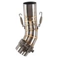 thumbnail image 5 of Motorcycle Motorbike Middle Exhaust Middle Mid Link Pipe Connector for Kawasaki Z900 2017-2018 Witho, 5 of 5