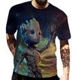 thumbnail image 1 of Disney Marvel Musik DJ Groot Hip Hop camiseta Männer 3D gedruckt übergroße camiseta Kinder Harajuku Stil Sommer Kurzarm camisetas xuanjing unisex, 1 of 2