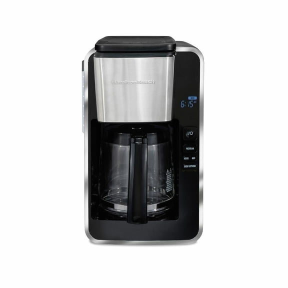 Cafetera Hamilton Beach Programable 12 tazas Plateado
