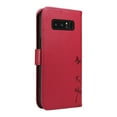 thumbnail image 2 of Flip Case for Samsung Galaxy Note 8 (SM-N950), Card Holder and Kickstand, Shockproof and Scratch Resistant, Red, 2 of 10