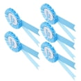thumbnail image 3 of 5Pcs Happy Birthday Ribbon Rosette Badge For Party Decoration Clothing, Clear Pattern, Durable Metal, 3 of 8