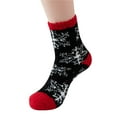 thumbnail image 1 of Lady Senior Plush Sleeping Socks Home Coral Velvet Socks Christmas Socks, 1 of 3