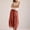 A1 Brick Red, variant on WGRFFH Women's Cropped Lace-Hem Pants,High Waisted Drawstring Wide Leg Pants Summer Boho Casual Lightweight High Rise Lounge Trousers with Pockets,Ruffle Flowy Beach Vacation Barrel Palazzo Black L