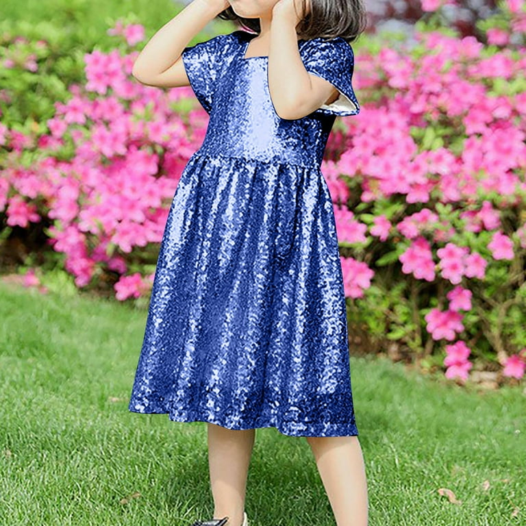 Odeerbi 3-8 Year Kids Girls Summer Sparkly Sequin Dress Cute Party Birthday Dresses Fashion Solid Color Zipper Short Sleeve Dress Kids Girls Clothes - Walmart.com Odeerbi 3-8 Year Kids Girls Summer Sparkly Sequin Dress Cute Party Birthday Dresses Fashion Solid Color Zipper Short Sleeve Dress Kids Girls Clothes - Walmart.com