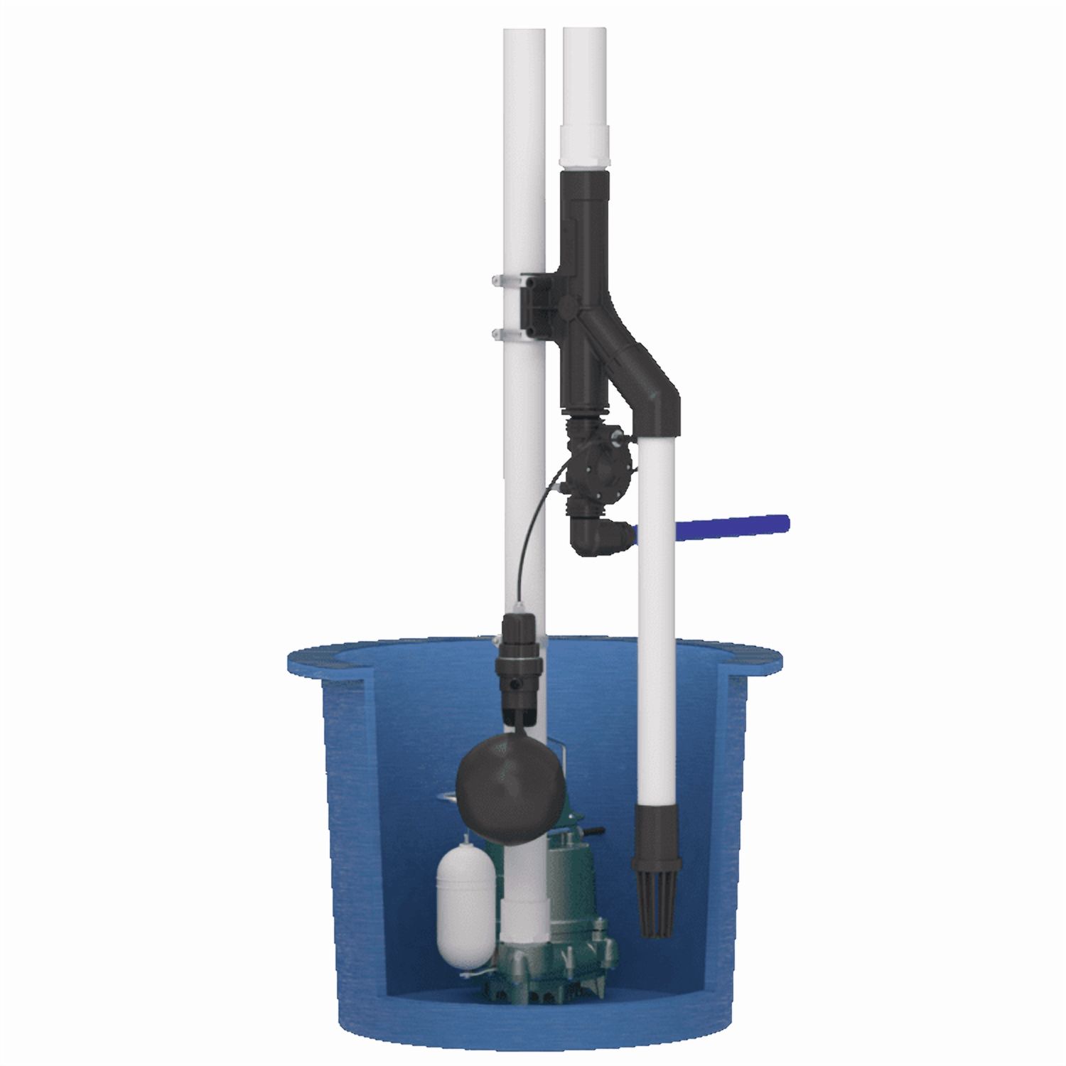 Zoeller 540-0005 FLEX Series Water-Powered Back-Up Sump Pump