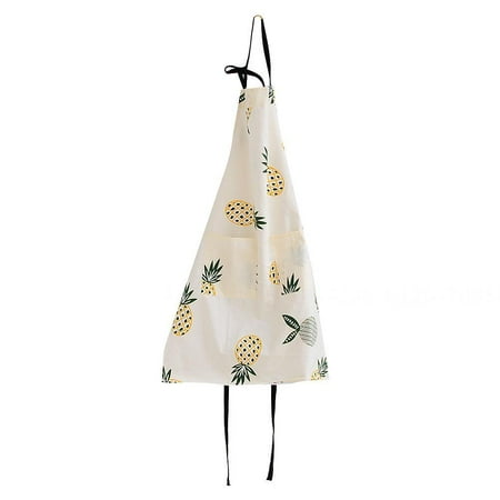 

QING SUN Apron Home Kitchen Apron Sleeveless Halter Apron Waterproof Oilproof and Hand Wipeable