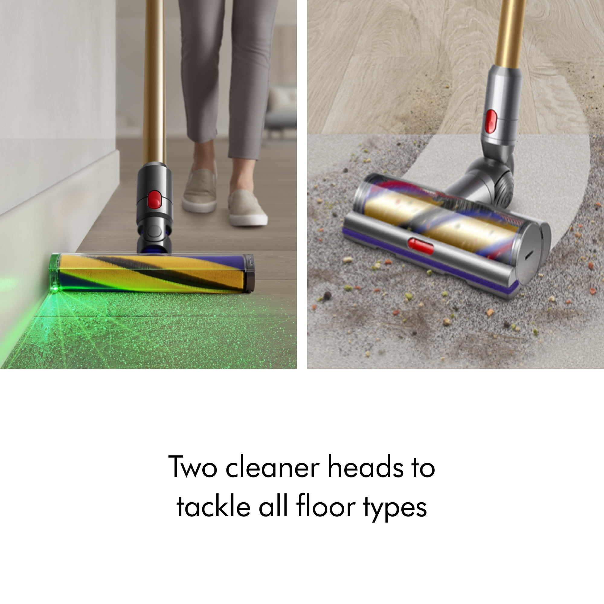 Dyson V15 Detect Vacuum, Cordless, Iron Gold, Powerful
