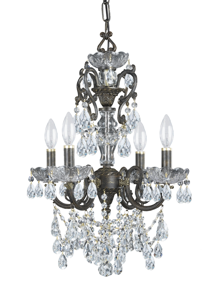 Crystorama 5194EBCLS Legacy Swarovski Strass Crystal Mini Chandelier
