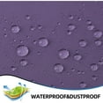 thumbnail image 4 of Dark Purple Shower Curtain Sets for Bathroom Accessories Fabric Polyester Waterproof Modern Shower Curtain Liner with 12 Hooks, 4 of 8
