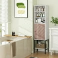 thumbnail image 4 of Costway 57" Bathroom Tall Cabinet with 1 Door and 4 Shelves Freestanding Floor Cabinet White, 4 of 10