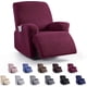 thumbnail image 1 of Nvzi Funda de sofá elástica de jacquard, funda de poliéster para sillón reclinable, fácil de instalar, lavable, protector de sofá para 1 asiento (rojo oscuro), 1 of 3