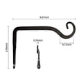 thumbnail image 6 of ODOMY Wall Hook Hanging Plant Bracket, Decorative Straight Plant Hanger-Easy Install, 6 of 6