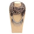 thumbnail image 5 of Fashion Brand New Women Long Chiffon Leopard Lady Scarf Necklace Pendant Jewelry, 5 of 11
