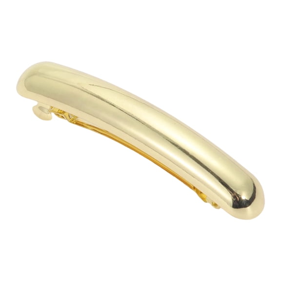 Unique Bargains 1 Pc Hair Barrettes Glossy Hair Clips Gold Tone