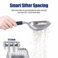thumbnail image 4 of OAZOUF Cat Litter Scoop: Metal Kitty Litter Scoop with Reinforced Comfortable Handle, Double Mesh Design, Heavy Duty, Durable, Poop Sifting, for Litter Box, Blue (Standard), 4 of 10