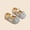 Silver, variant on FSYBOA Girls Dress Shoes Size 5(Toddler), Soft Soled Hook and Loop Strap Non Slip Gifts Kids Flat Shoes Rose Gold