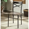thumbnail image 2 of Furniture of America Palmer 5-Piece Dining Set, Antique Brown and Bronze, 2 of 5