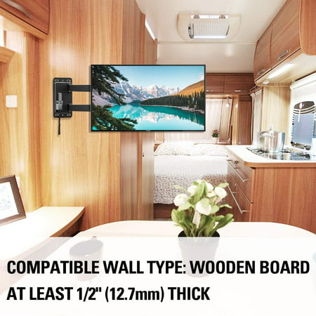 Mounting Dream Full Motion Lockable Rv Tv Wall Mount For 17 39 Inch Flat Screen - Rv Tv Wall Mount Quick Disconnect