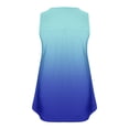 thumbnail image 4 of Womens Plus Size Tunic Tops, Sleeveless Shirts for Women Summer Fashion Ombre Tie Dye Pleated Button Up Crewneck Oversized Tank Tops, 4 of 4