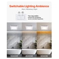 thumbnail image 3 of Bathroom Exhaust Fan with LED Light, 80 CFM Quiet Vent Fan, Adjustable Color Temp, 3 of 9