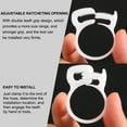 thumbnail image 4 of Uxcell 2 Pack Plastic 13.5-15.5 mm Adjustable Double Snap Grip Hose Clamps, White, 4 of 5