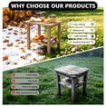thumbnail image 2 of Adirondack Outdoor Side Table Set Of 2 with Storage Shelf, HDPE Patio End Table Weather Resistant, Indoor & Outdoor Side Table for Bedroom Living Room, 2 of 11